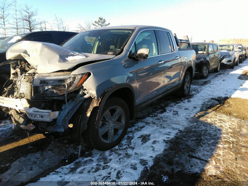 2022 Honda Ridgeline Rtl-E VIN: 5FPYK3F78NB035257 Lot: 38549410