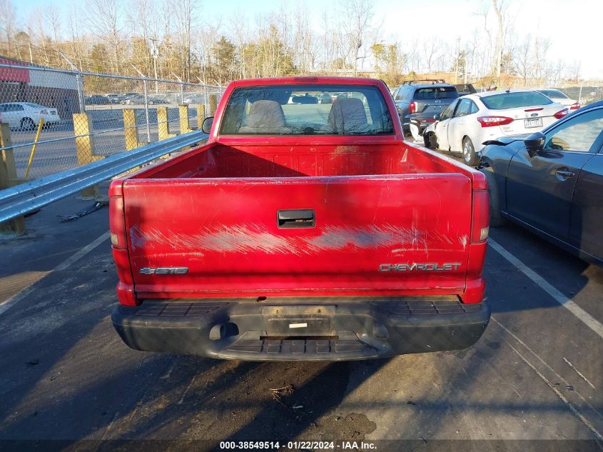 2003 Chevrolet S-10 VIN: 1GCCS14H138252813 Lot: 38549514