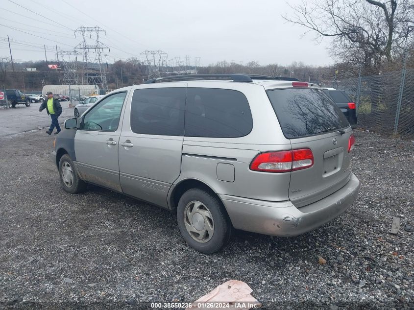 2002 Toyota Sienna Xle VIN: 4T3ZF13CX2U450318 Lot: 38550236