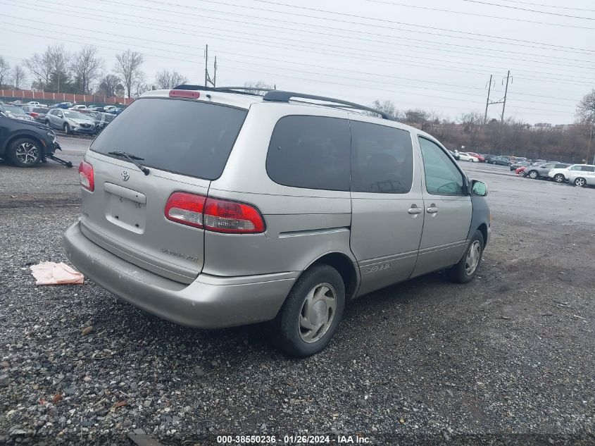 2002 Toyota Sienna Xle VIN: 4T3ZF13CX2U450318 Lot: 38550236