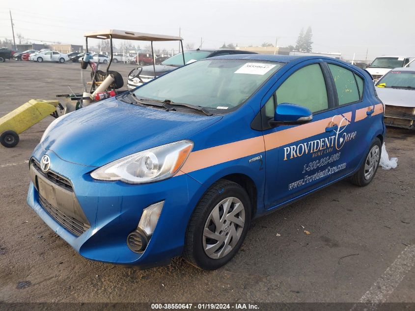 2015 Toyota Prius C One VIN: JTDKDTB39F1103703 Lot: 38550647