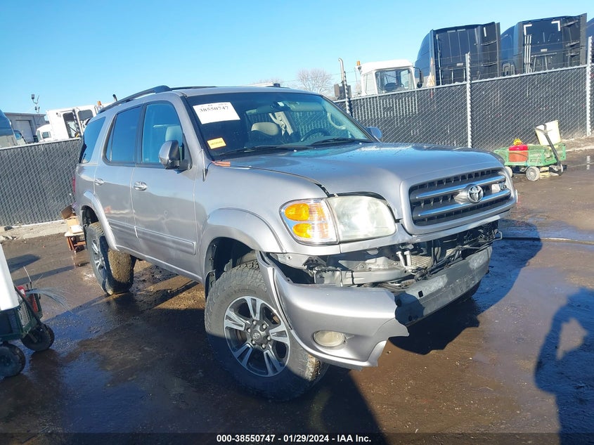 2002 Toyota Sequoia Limited VIN: 5TDBT48A82S059639 Lot: 38550747