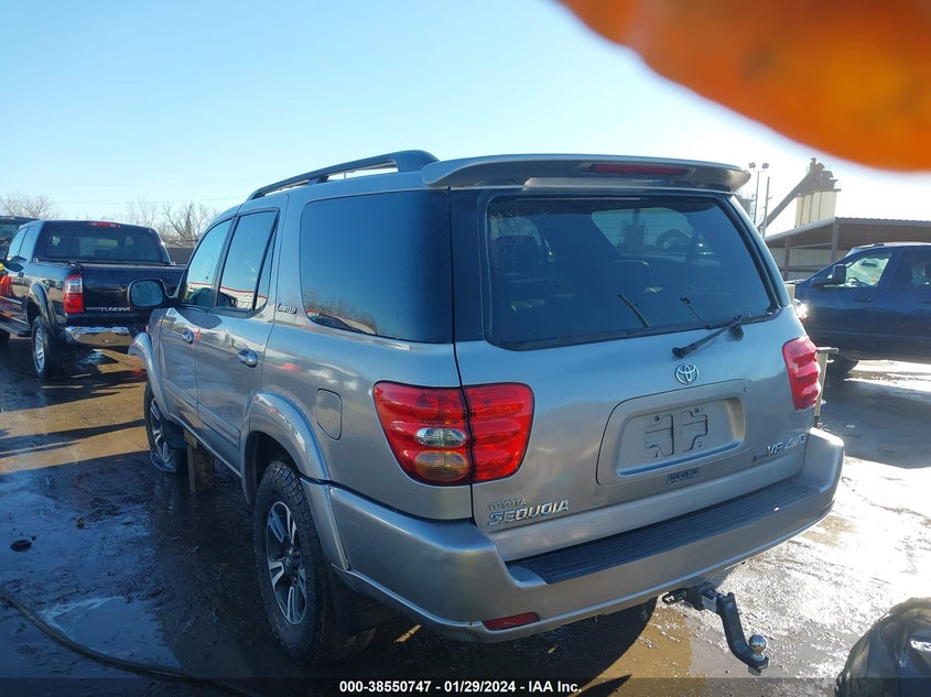 2002 Toyota Sequoia Limited VIN: 5TDBT48A82S059639 Lot: 38550747