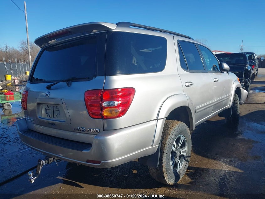 2002 Toyota Sequoia Limited VIN: 5TDBT48A82S059639 Lot: 38550747