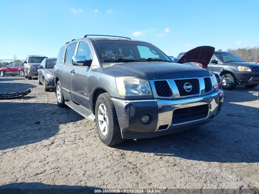 2007 Nissan Armada Le VIN: 5N1BA08A17N718734 Lot: 38550826