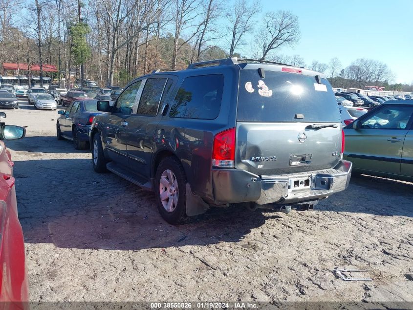 2007 Nissan Armada Le VIN: 5N1BA08A17N718734 Lot: 38550826