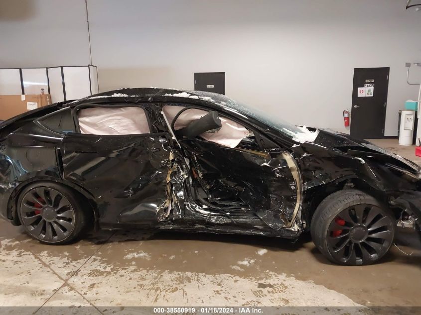 2023 Tesla Model Y Awd/Performance Dual Motor All-Wheel Drive VIN: 7SAYGDEF2PF862119 Lot: 38550919