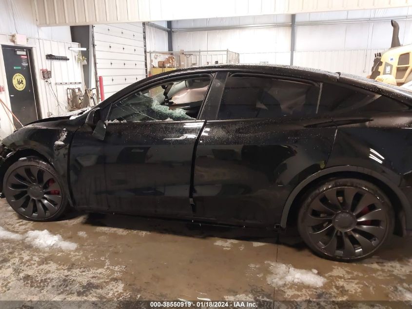2023 Tesla Model Y Awd/Performance Dual Motor All-Wheel Drive VIN: 7SAYGDEF2PF862119 Lot: 38550919
