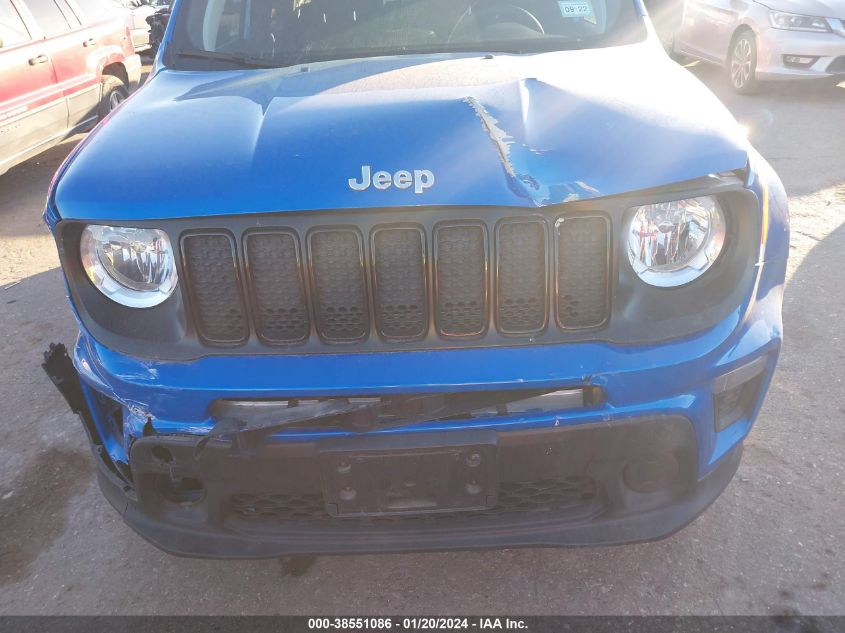 2020 Jeep Renegade Jeepster Fwd VIN: ZACNJAAB3LPL87275 Lot: 38551086