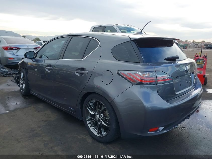 2012 Lexus Ct 200H Premium VIN: JTHKD5BHXC2063160 Lot: 38551178