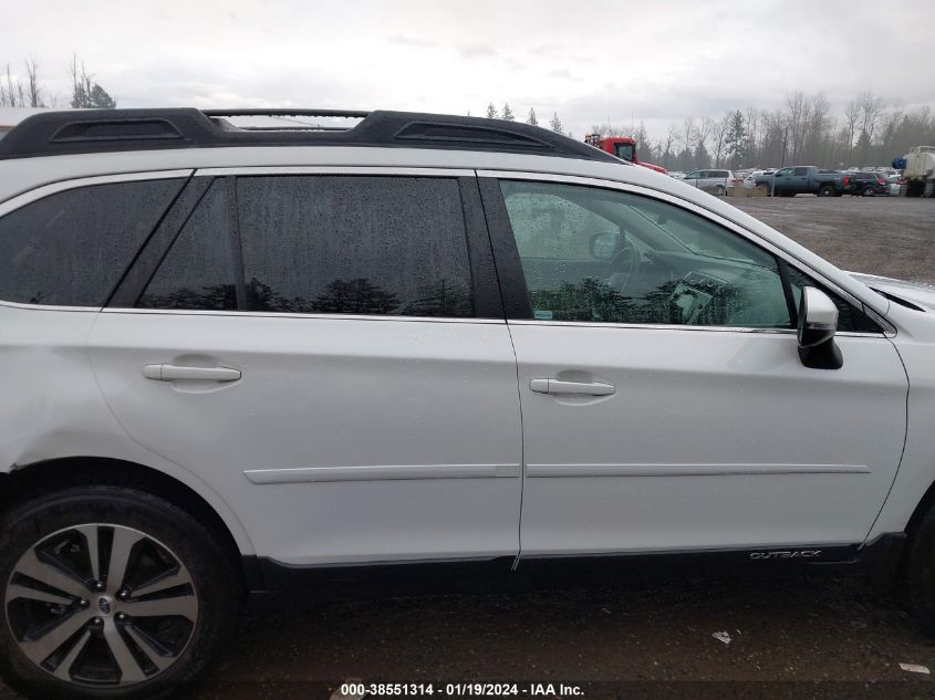 2018 Subaru Outback 2.5I Limited VIN: 4S4BSANC3J3391197 Lot: 38551314