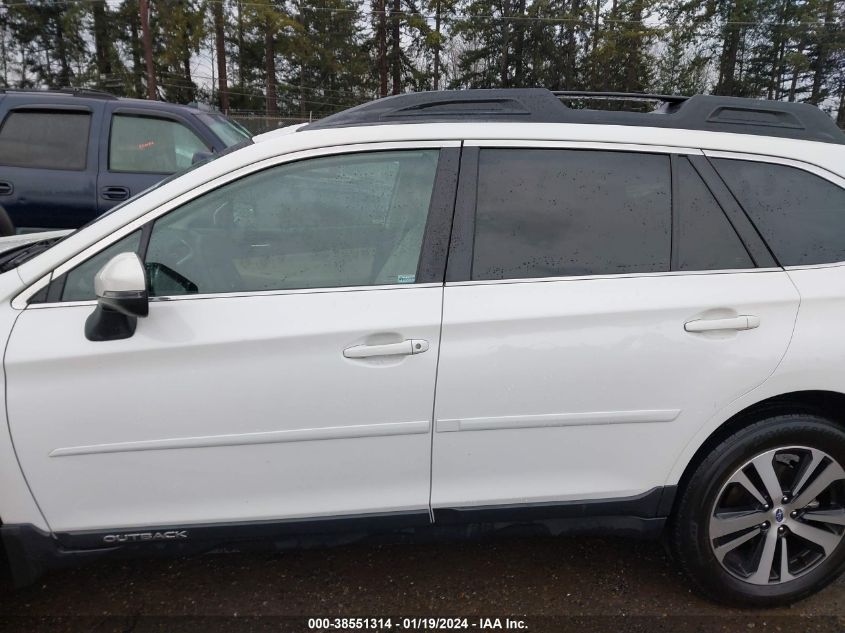 2018 Subaru Outback 2.5I Limited VIN: 4S4BSANC3J3391197 Lot: 38551314