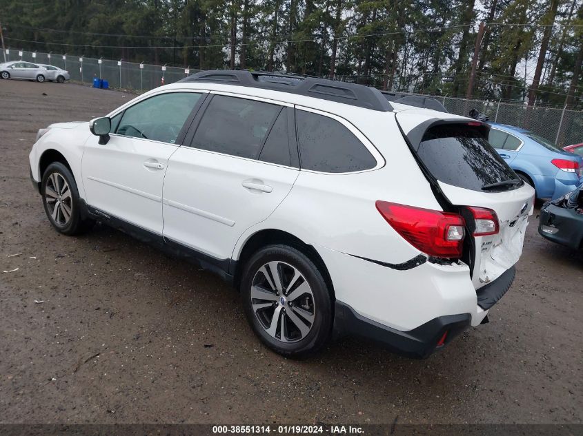 2018 Subaru Outback 2.5I Limited VIN: 4S4BSANC3J3391197 Lot: 38551314