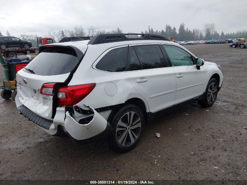 2018 Subaru Outback 2.5I Limited VIN: 4S4BSANC3J3391197 Lot: 38551314