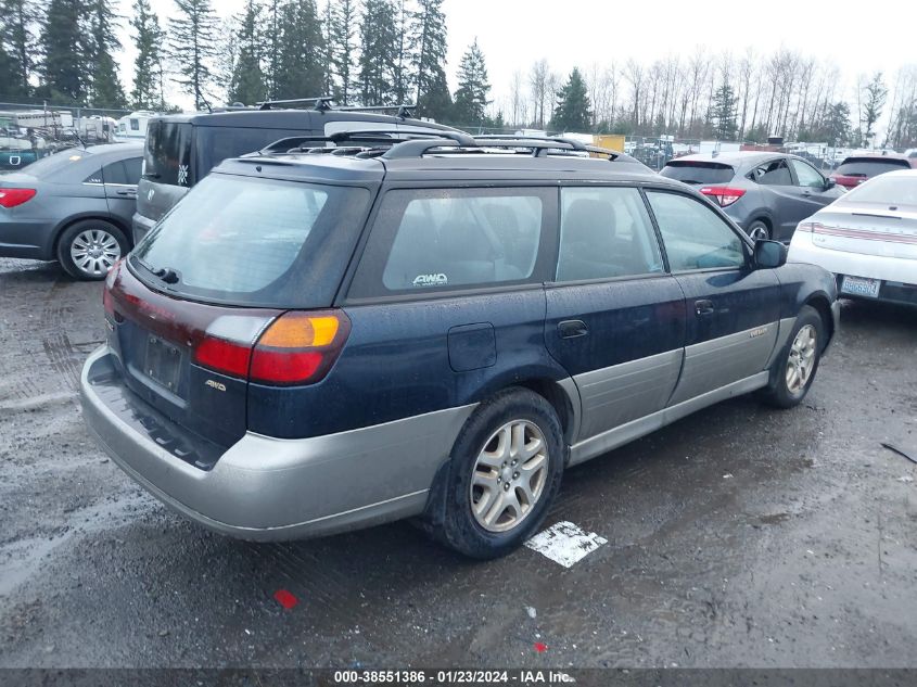 2001 Subaru Legacy Outback W/Rb Equip VIN: 4S3BH665016648542 Lot: 38551386