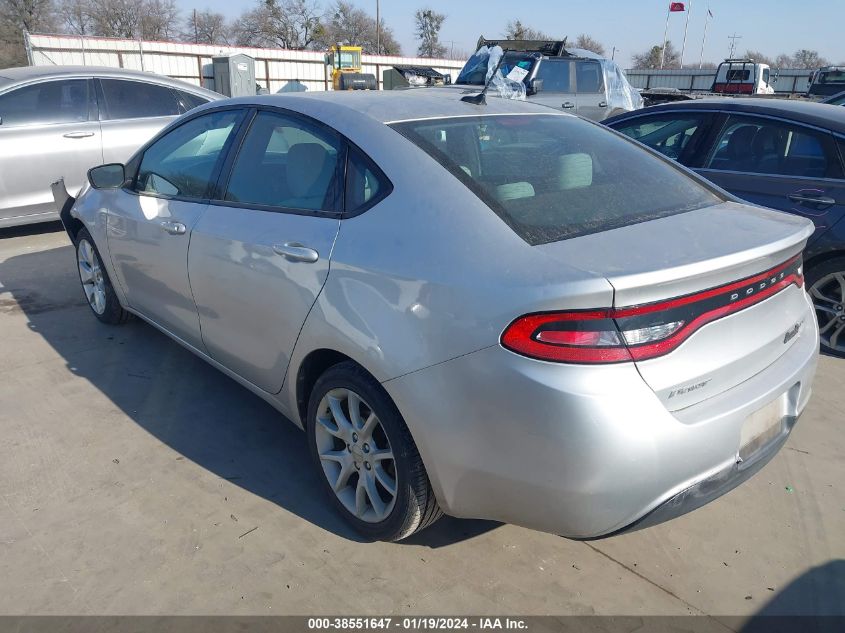 2013 Dodge Dart Sxt/Rallye VIN: 1C3CDFBA2DD157736 Lot: 38551647