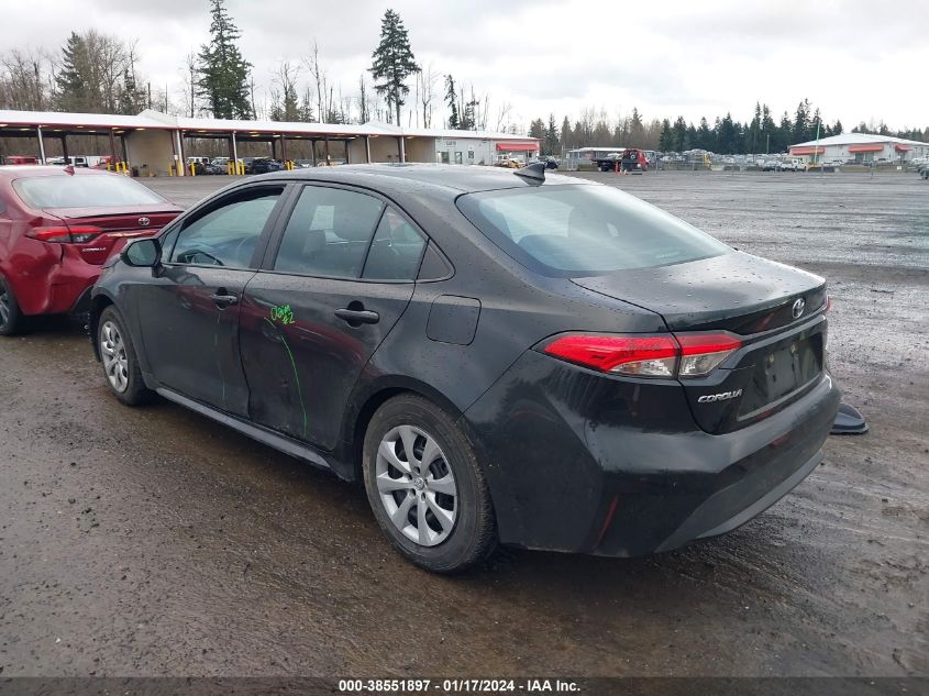 2021 Toyota Corolla Le VIN: 5YFEPMAE3MP224698 Lot: 38551897