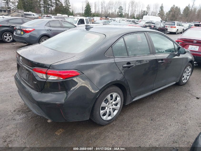 2021 Toyota Corolla Le VIN: 5YFEPMAE3MP224698 Lot: 38551897