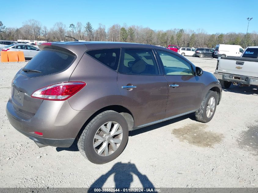 2011 Nissan Murano S VIN: JN8AZ1MU7BW065526 Lot: 39752212