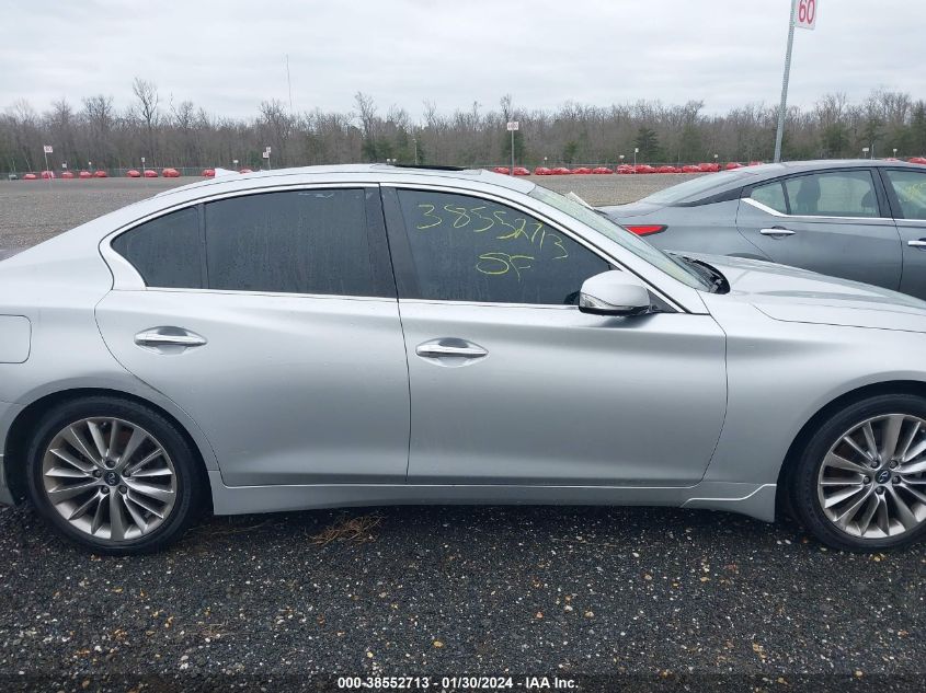 2018 Infiniti Q50 3.0T Luxe VIN: JN1EV7AP5JM356565 Lot: 38552713