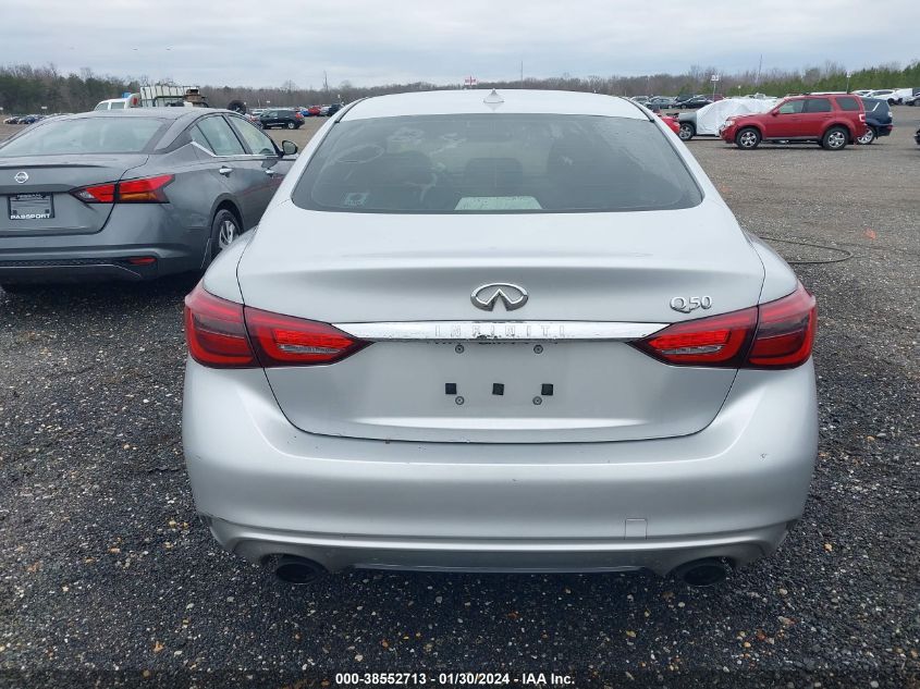 2018 Infiniti Q50 3.0T Luxe VIN: JN1EV7AP5JM356565 Lot: 38552713