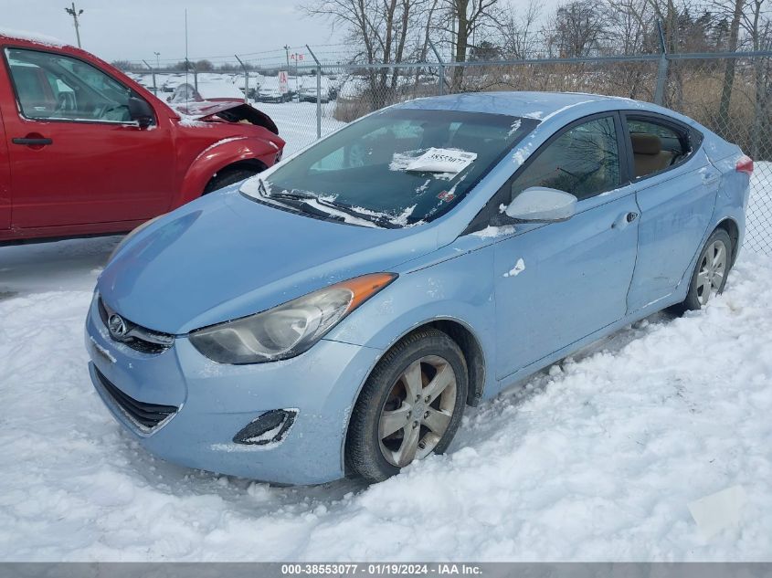 2013 Hyundai Elantra Gls (Ulsan Plant) VIN: KMHDH4AE9DU721763 Lot: 38815495