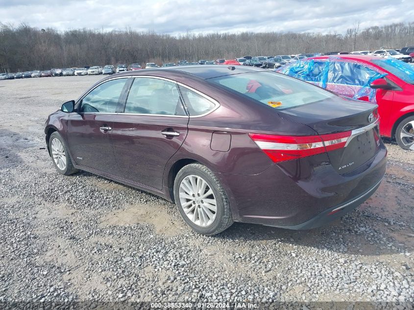 2015 Toyota Avalon Hybrid Xle Touring VIN: 4T1BD1EB6FU046605 Lot: 38553340