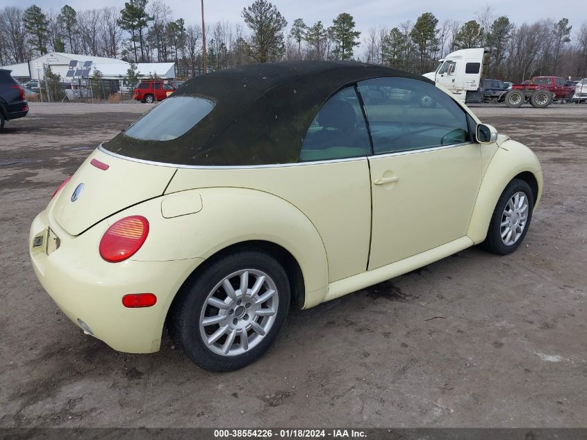 2004 Volkswagen New Beetle Gls VIN: 3VWCM21Y24M306280 Lot: 38554226