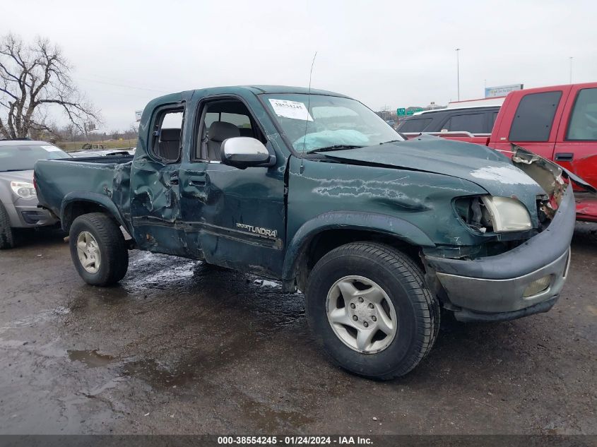 2000 Toyota Tundra Sr5 V8 VIN: 5TBRT3414YS051585 Lot: 38554245