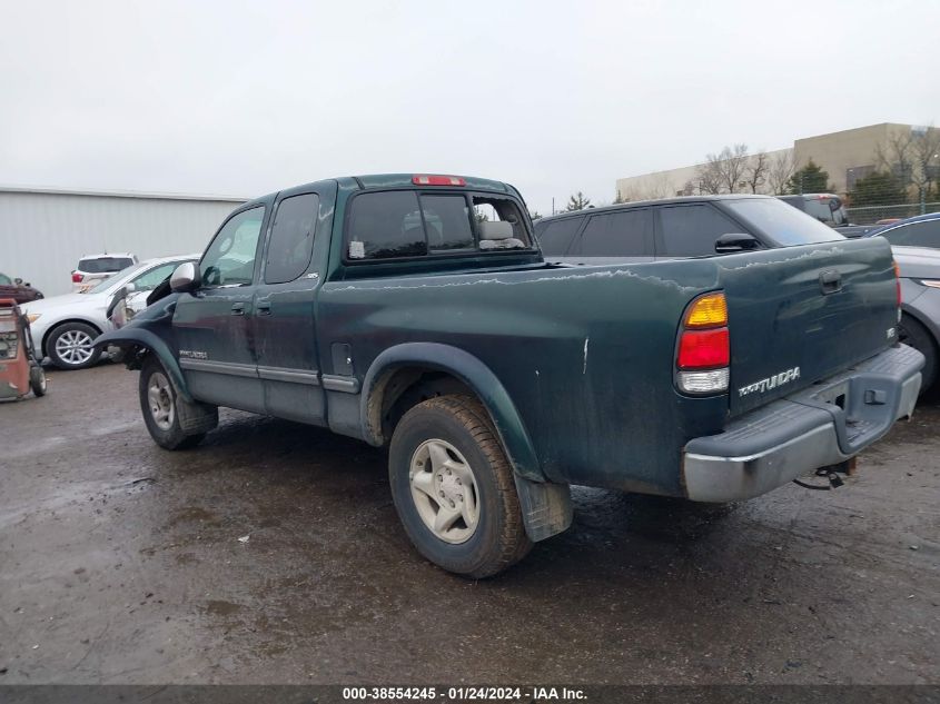 2000 Toyota Tundra Sr5 V8 VIN: 5TBRT3414YS051585 Lot: 38554245