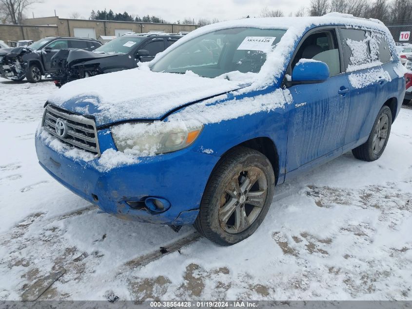 2008 Toyota Highlander Sport VIN: JTEES43A982001526 Lot: 38554428