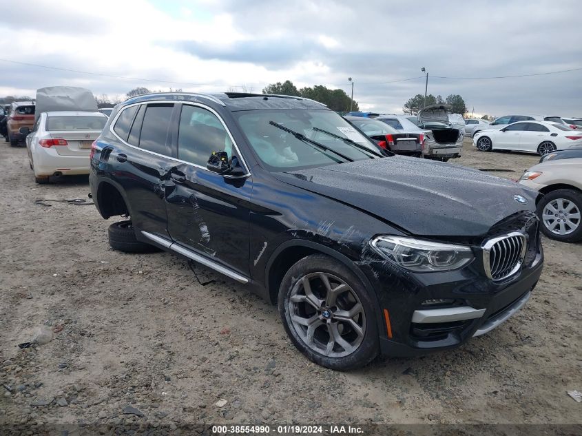 2021 BMW X3 xDrive30I VIN: 5UXTY5C08M9F79756 Lot: 38554990