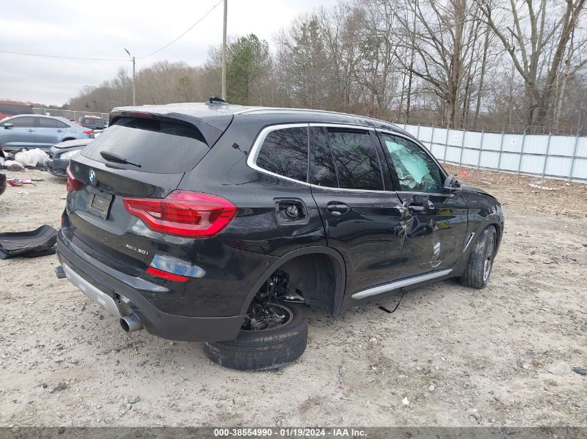 2021 BMW X3 xDrive30I VIN: 5UXTY5C08M9F79756 Lot: 38554990