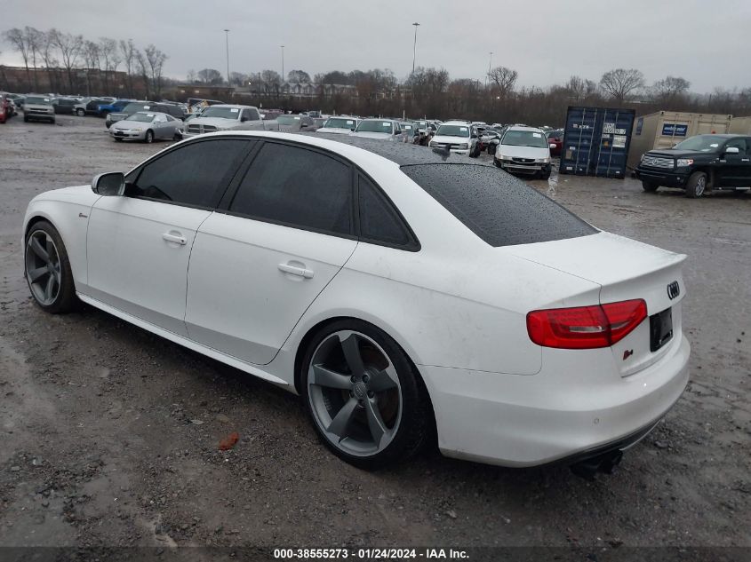 2013 Audi S4 3.0T Premium Plus VIN: WAUBGAFLXDA200800 Lot: 38555273