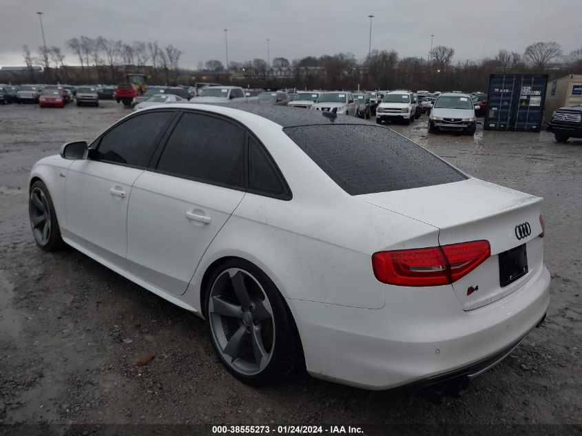 2013 Audi S4 3.0T Premium Plus VIN: WAUBGAFLXDA200800 Lot: 38555273