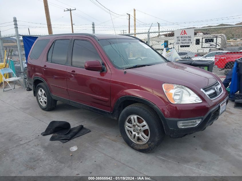 2003 Honda Cr-V Ex VIN: JHLRD78873C015955 Lot: 38555542