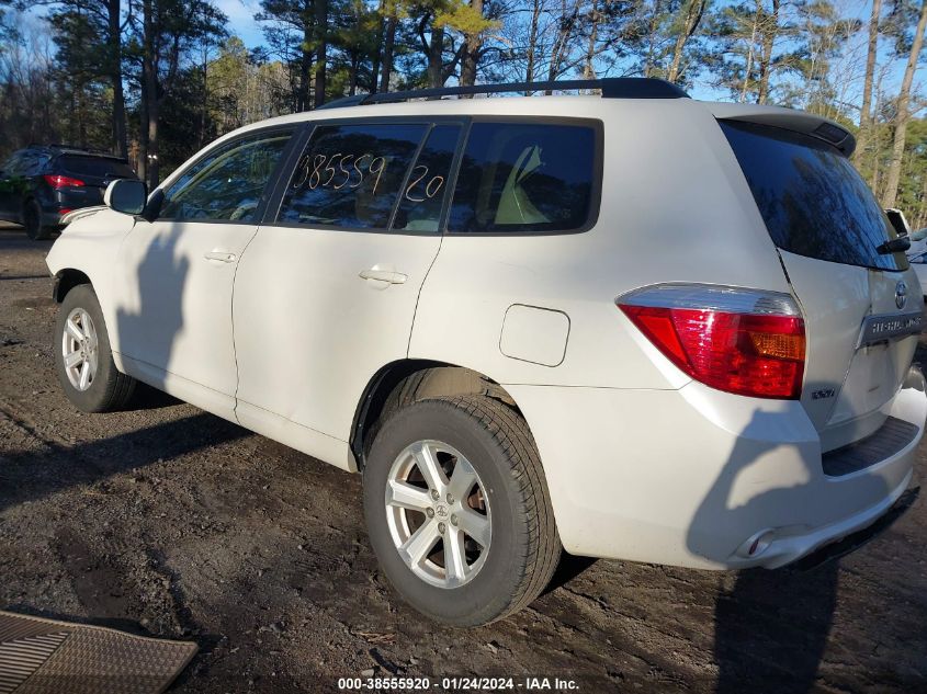 2009 Toyota Highlander VIN: JTEDA41A092006035 Lot: 38555920