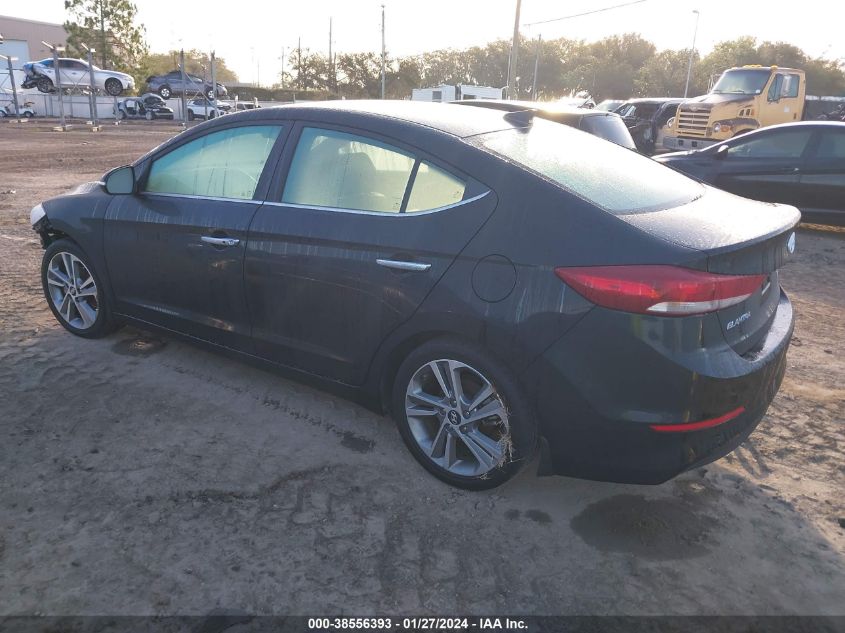 2017 Hyundai Elantra Limited VIN: KMHD84LF8HU312875 Lot: 38556393