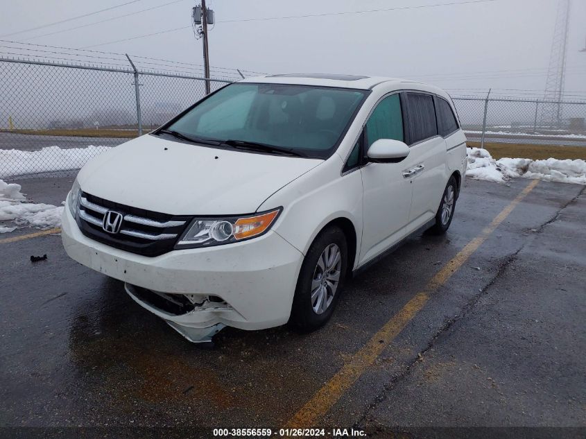 2017 Honda Odyssey Ex-L VIN: 5FNRL5H63HB006814 Lot: 38556559