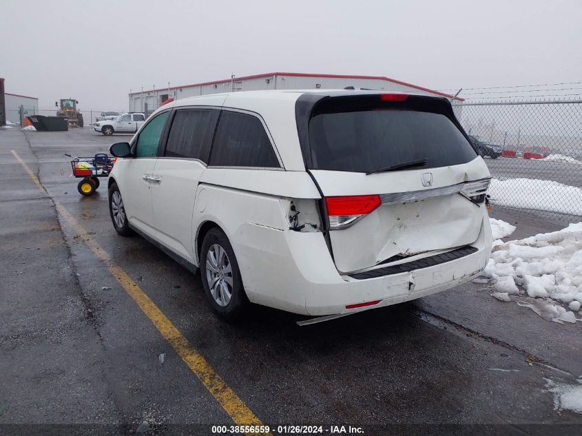 2017 Honda Odyssey Ex-L VIN: 5FNRL5H63HB006814 Lot: 38556559