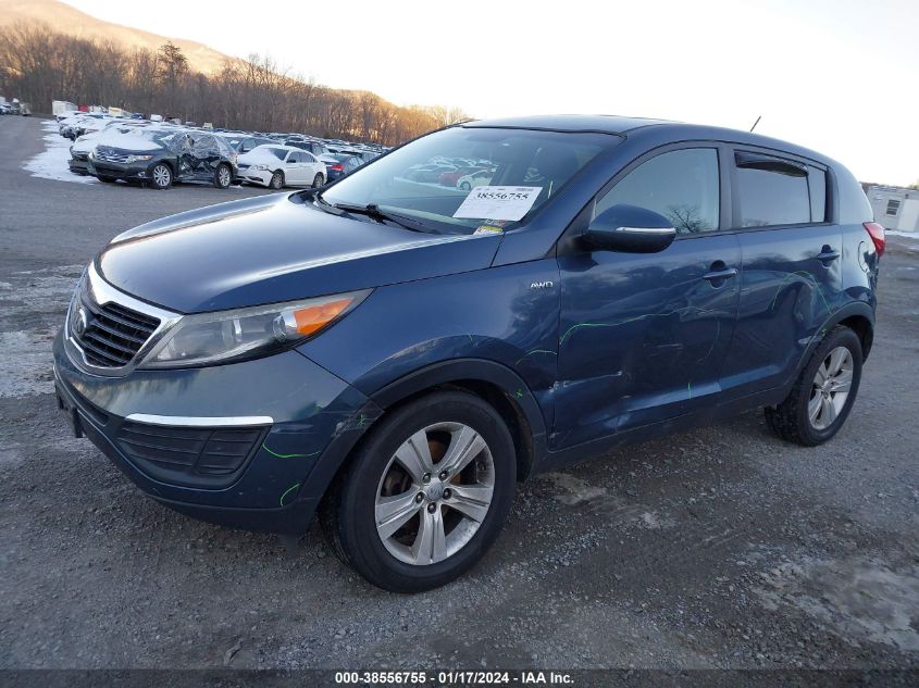 2013 Kia Sportage Lx VIN: KNDPBCA22D7535774 Lot: 38556755