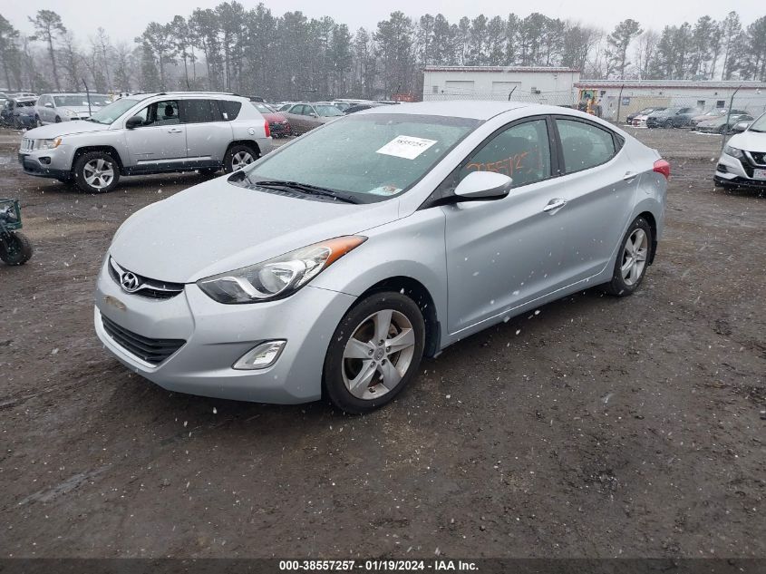 2012 Hyundai Elantra Gls VIN: 5NPDH4AE5CH139494 Lot: 38557257