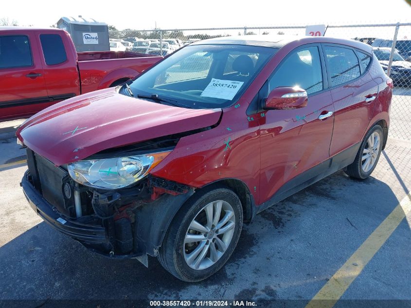 2013 Hyundai Tucson Limited VIN: KM8JU3AC5DU555717 Lot: 38557420