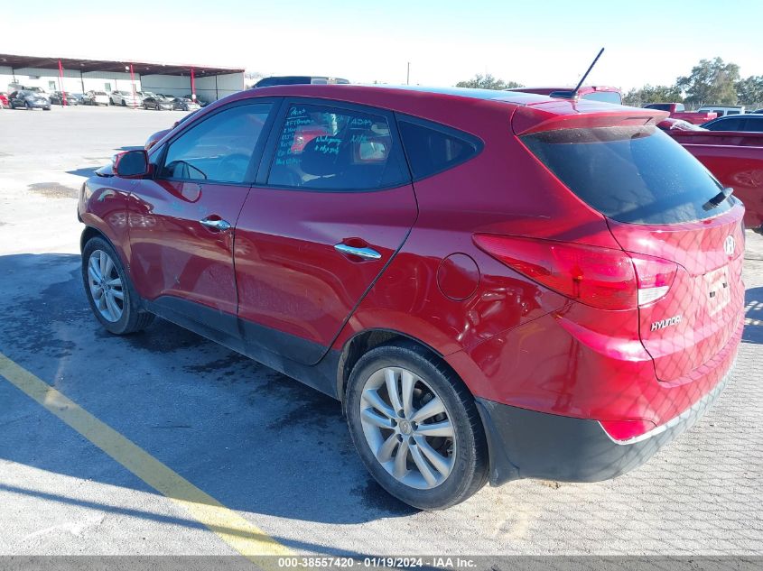 2013 Hyundai Tucson Limited VIN: KM8JU3AC5DU555717 Lot: 38557420