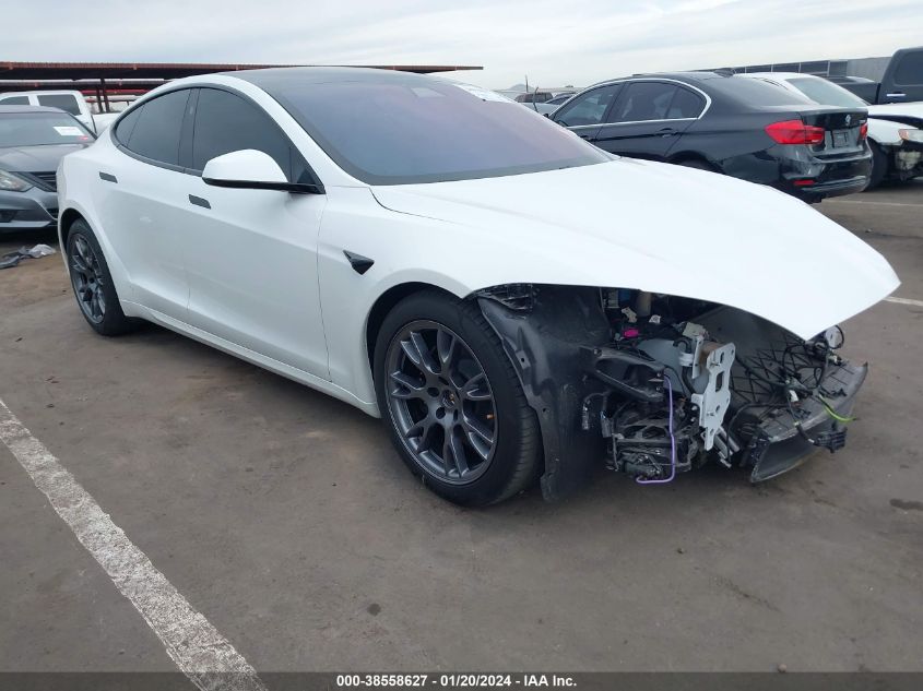 2021 Tesla Model S Plaid Tri Motor All-Wheel Drive VIN: 5YJSA1E64MF453988 Lot: 38558627