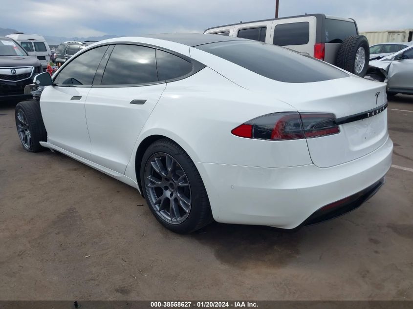 2021 Tesla Model S Plaid Tri Motor All-Wheel Drive VIN: 5YJSA1E64MF453988 Lot: 38558627