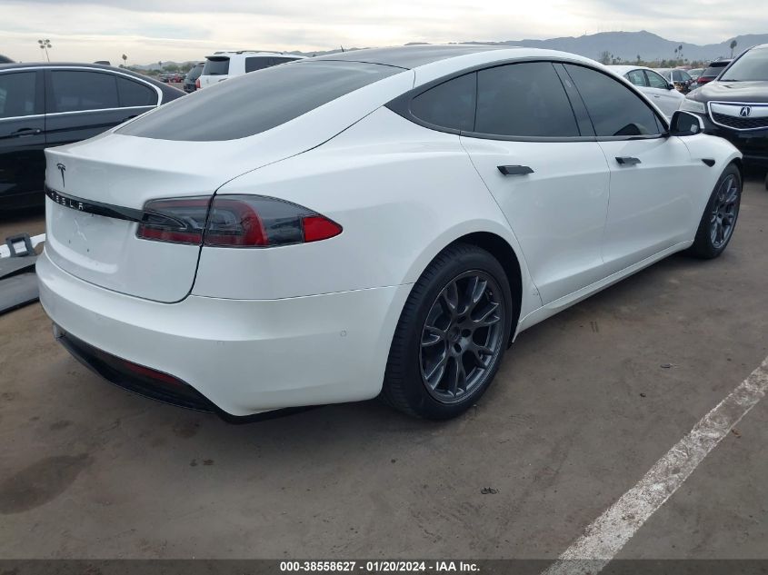 2021 Tesla Model S Plaid Tri Motor All-Wheel Drive VIN: 5YJSA1E64MF453988 Lot: 38558627