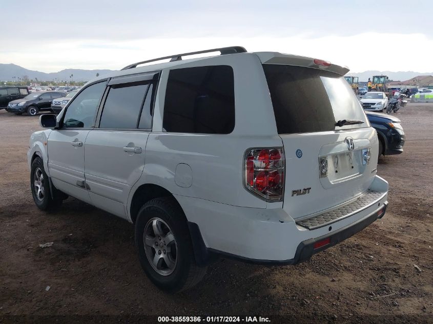 2006 Honda Pilot Ex VIN: 2HKYF18476H537734 Lot: 38559386