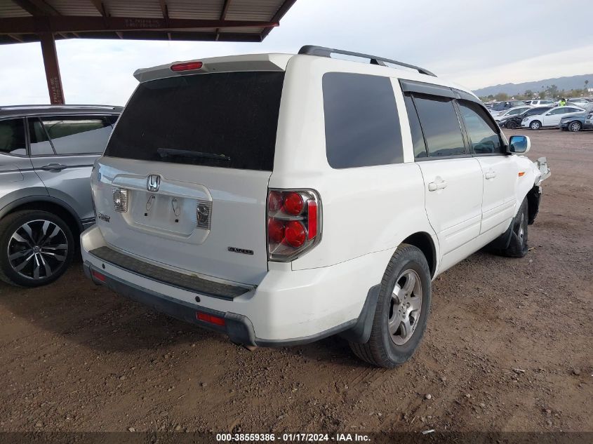 2006 Honda Pilot Ex VIN: 2HKYF18476H537734 Lot: 38559386