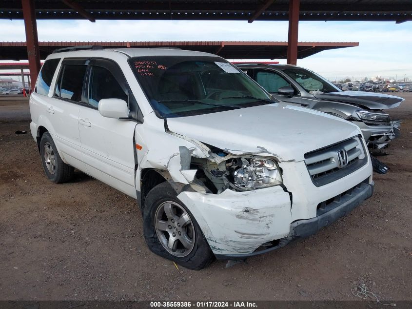 2006 Honda Pilot Ex VIN: 2HKYF18476H537734 Lot: 38559386